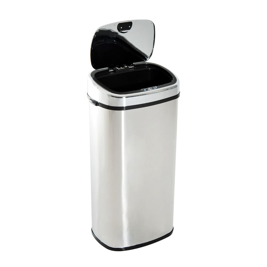 Balde de Lixo Inteligente de Aço Inoxidável 68L com Sensor