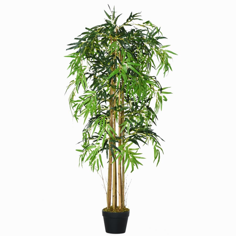 Bambu Artificial 150cm com Vaso Decorativo Planta Sintética