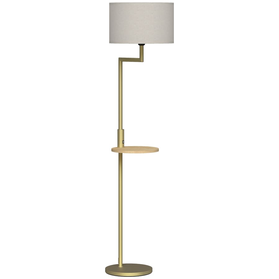 Candeeiro de Pé com Mesa Auxiliar Lâmpada E27 Máx. 40W Ecrã