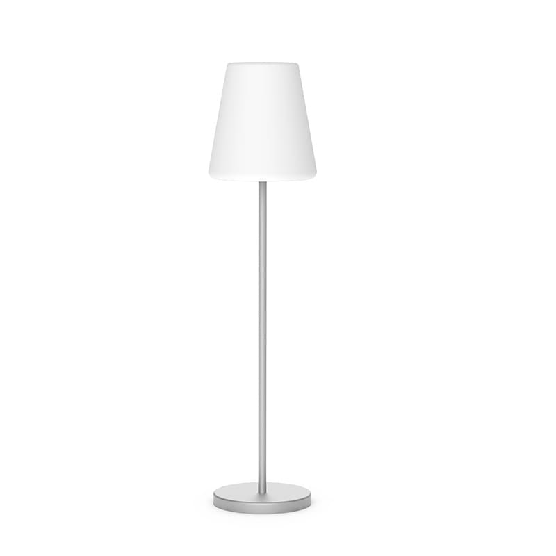 Candeeiro de pé jardim lola slim 120 cor cinzento espacial luz