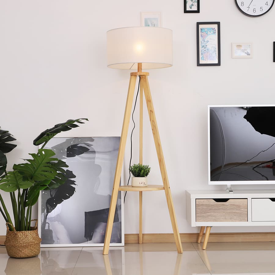 Candeeiro de Pé Moderno p, com Lâmpadas de E27, 40W