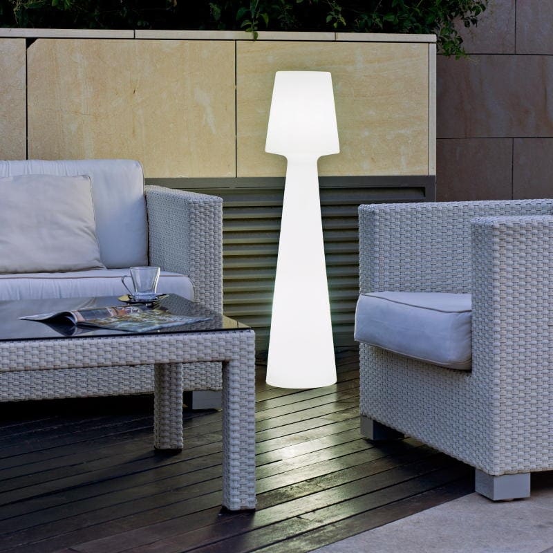 Candeeiro exterior luz led lola branco frio ou quente com cabo