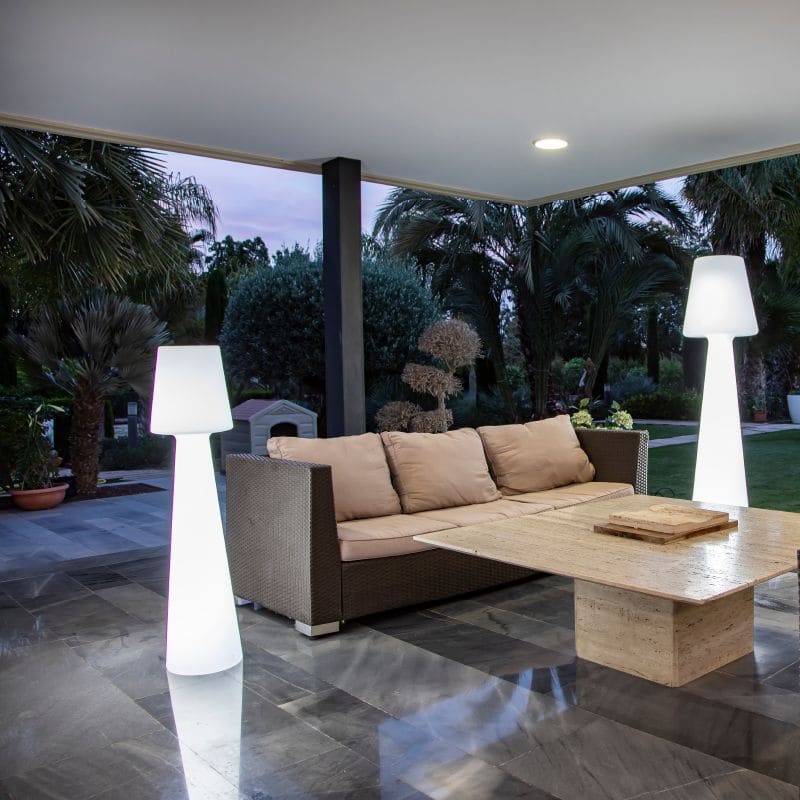Candeeiro exterior luz led rgb lola bateria recarregável 165 cm