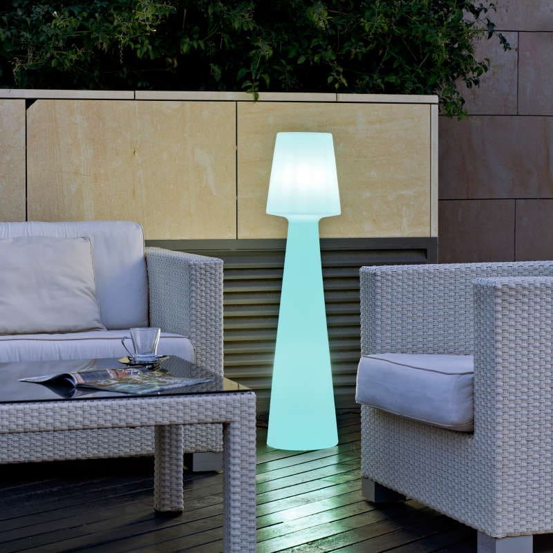 Candeeiro exterior luz led rgb lola bateria recarregável 165 cm