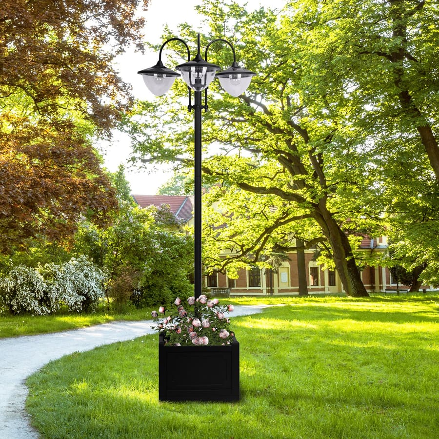 Candeeiro Solar de Jardim com 18 Luzes LED Branco Frio 6000K