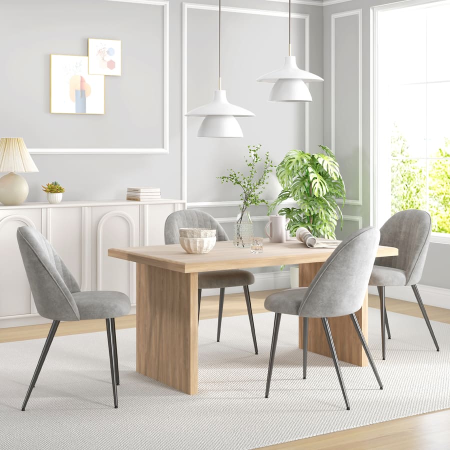 Conjunto de 4 Cadeiras de Sala de Jantar Modernas