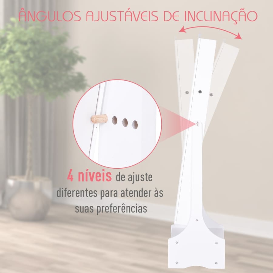 Espelho de joalheiro Armário de joias de pé com luzes LED