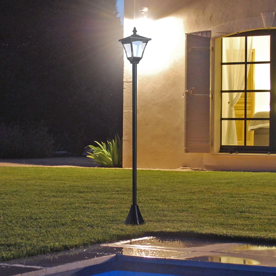 Farol de jardim clássica IP44 com luzes solares inteligentes