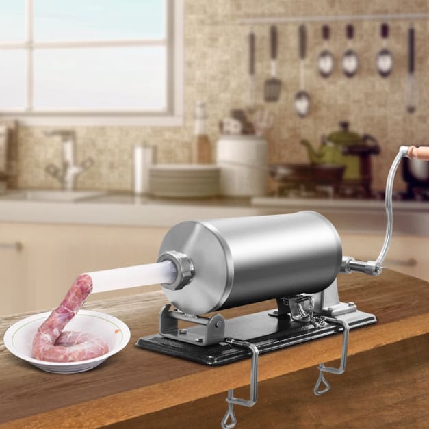 Máquina de enchidos 4,8 L para salsichas de aço inoxidável