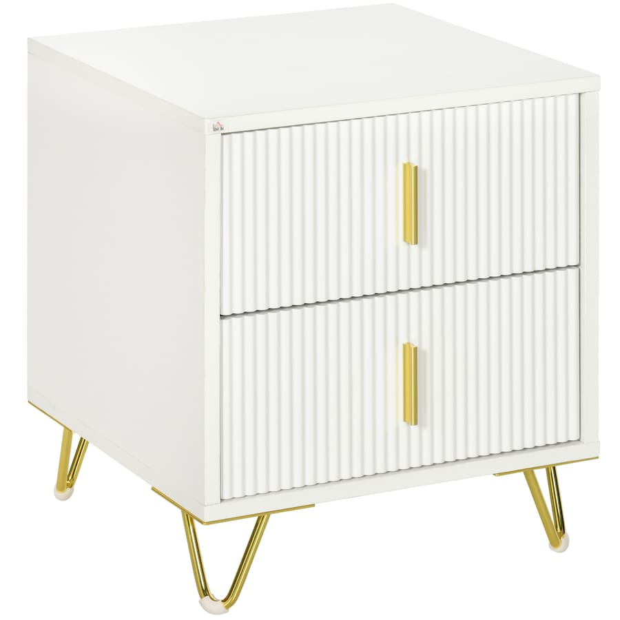 Mesa de Cabeceira com 2 Gavetas