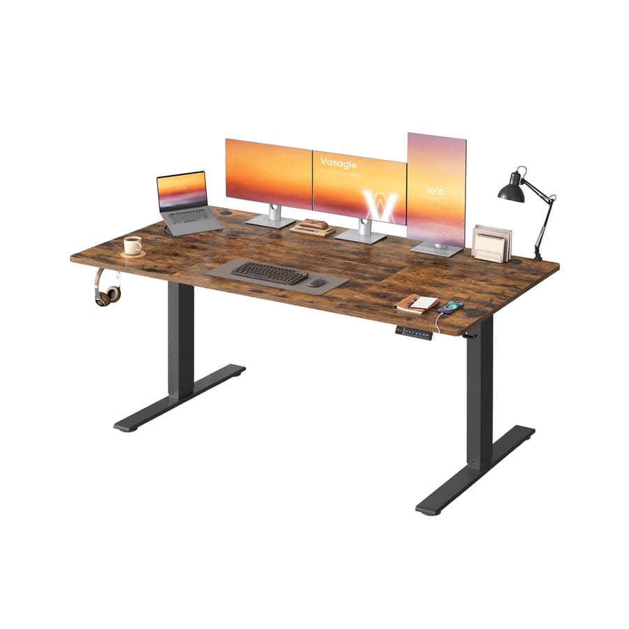 Secretária elétrica com altura ajustável 180 x 80 x (72-120) cm