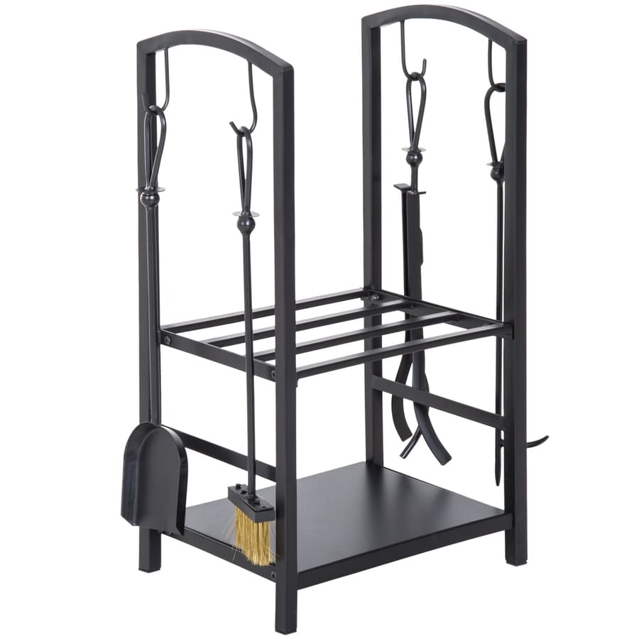 Suporte para Lenha de 2 Níveis Porta